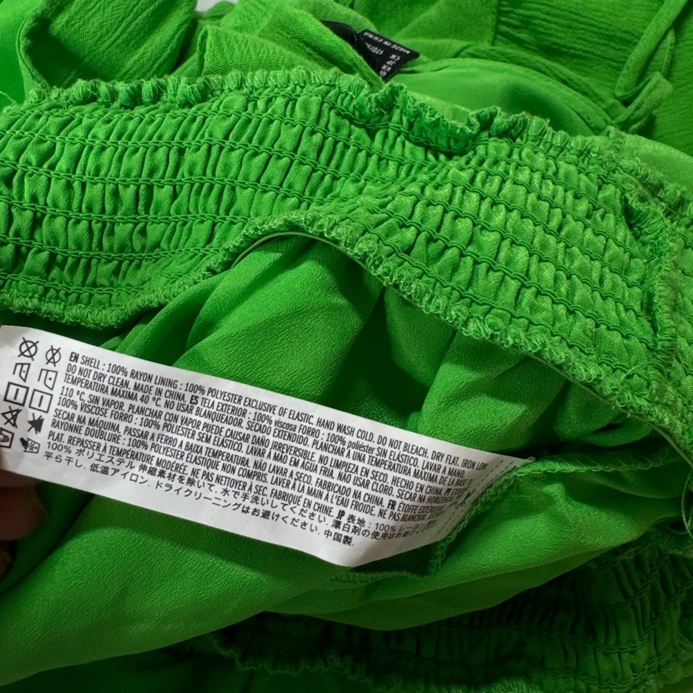 NWOT - FOREVER 21 Romper Bright Green | Large | Summer | Beach | Boho | Neon - Picture 10 of 10